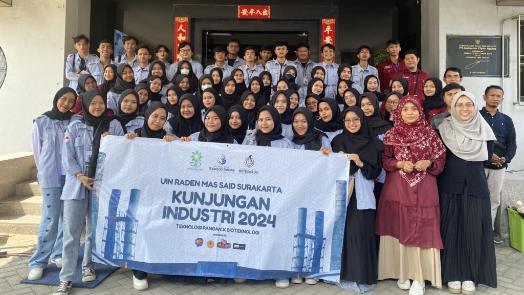 Mahasiswa Teknologi Pangan dan Bioteknologi UIN Raden Mas Said Surakarta ikuti Kunjungan Industri ke PT. Indomina Cipta Agung dan CV. Cita Nasional Semarang
