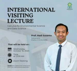 INTERNATIONAL VISITING LECTURE: Calculus for Environmental Science and Data Science