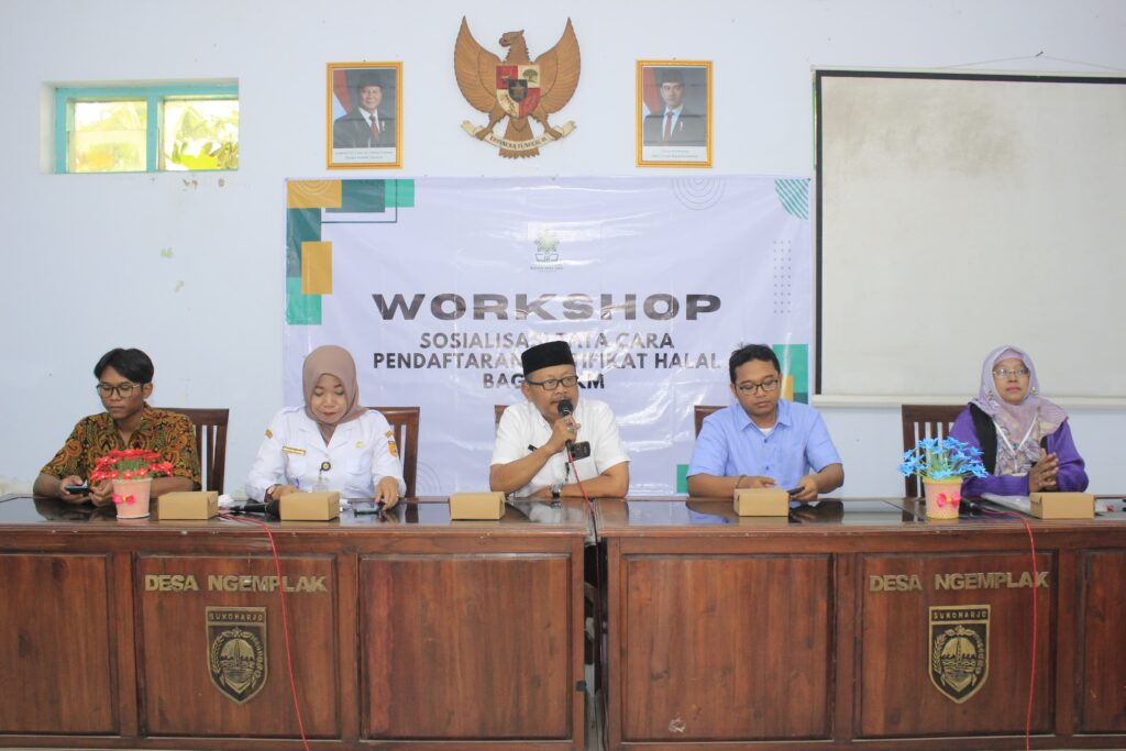WORKSHOP SOSIALISASI TATA CARA PENDAFTARAN SERTIFIKAT HALAL BAGI UMKM